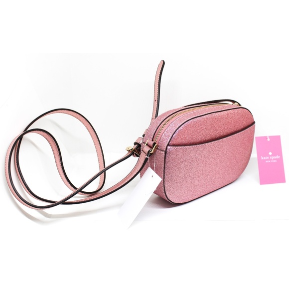 NWT Kate Spade New York glitter camera bag- Pink - Picture 3 of 6